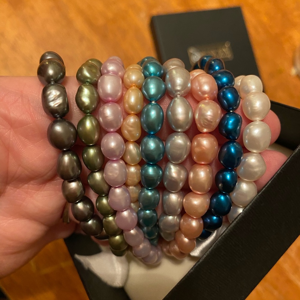 Honora multicolor pearl bracelets